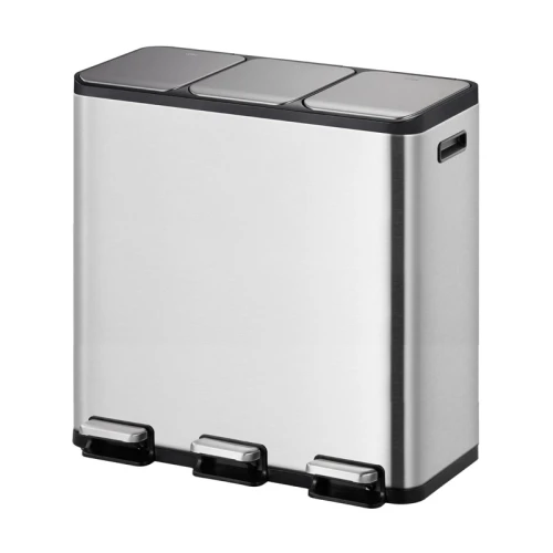 [31192007] Poubelle à pédale tri sélectif EcoCasa 1 15+15+15L, EKO