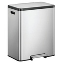 Poubelle à pédale tri sélectif EcoCasa 2 30+30L, EKO
