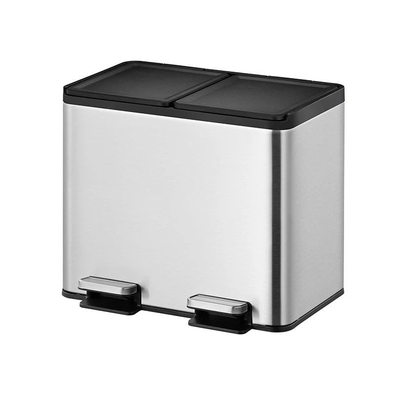 [31191987] Poubelle à pédale tri sélectif Essential splitted 15+15L, EKO