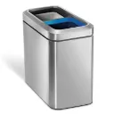 Poubelle Slim Open Recycler 2x10L, Simplehuman