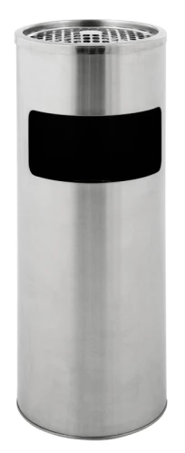 [31650187] Poubelle-cendrier ronde, V-Part (Inox Mat)