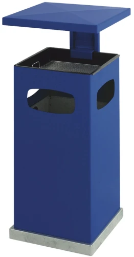 [31032488] Poubelle-cendrier 70L avec couvercle amovible, V-Part (Bleu)
