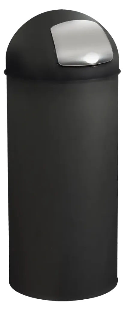 [57469] Poubelle à trappe push 45L (Gris Manganèse)