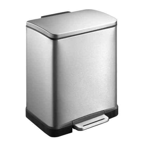 [31667482] Poubelle à pédale tri sélectif E-Cube 10+9L, EKO (Inox Mat)