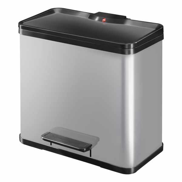 Poubelle à pédale tri sélectif Öko Duo Plus L 17+9L, Hailo