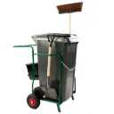 Chariot d'entretien complet 1 conteneur 240L et accessoires, V-Part