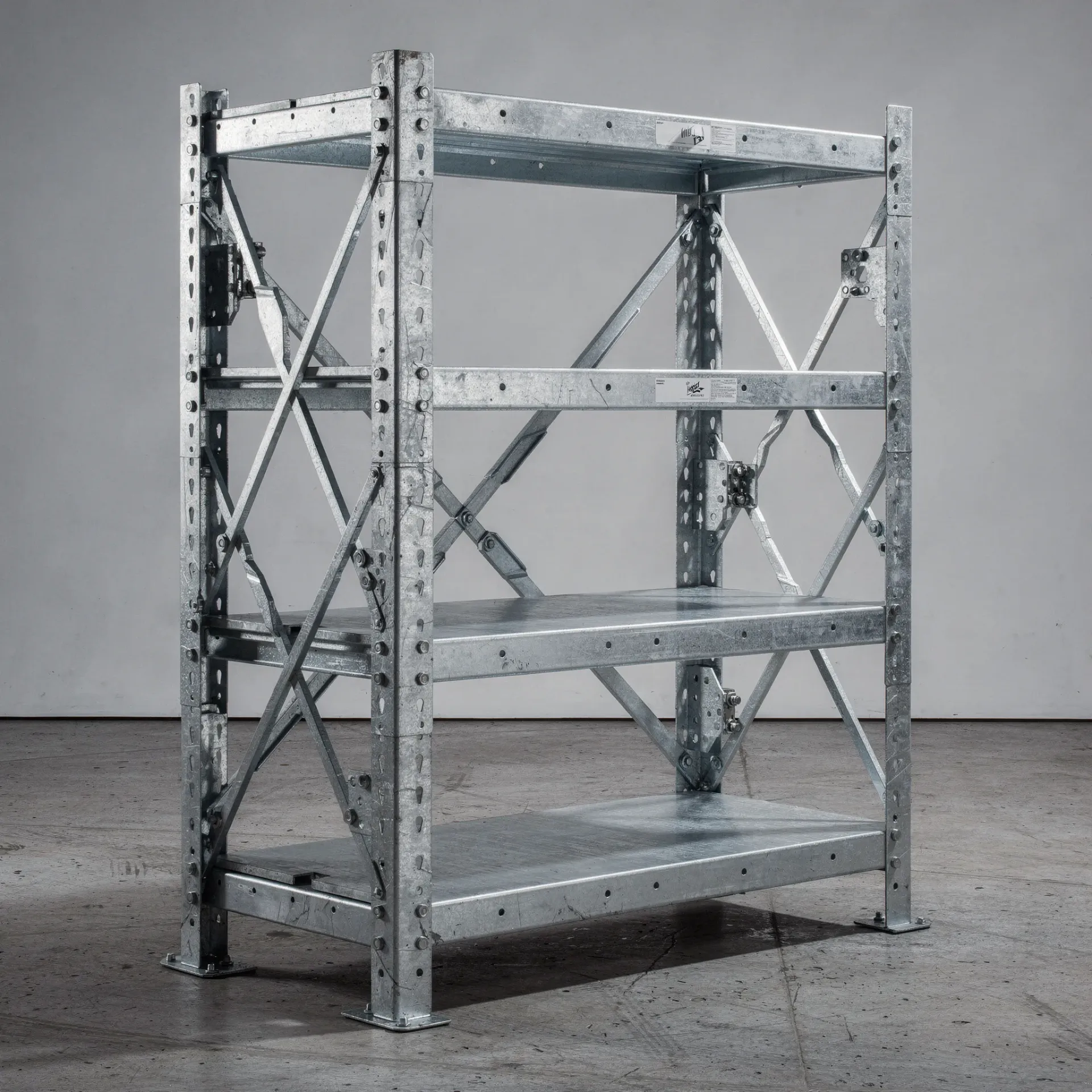 [RAY-LOU-2M] Rayonnage lourd galvanisé 2m