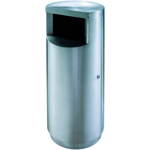 [31667826] Poubelle ronde avec porte d'accès latérale, V-Part