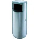 Poubelle ronde avec porte d'accès latérale, V-Part