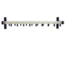 Pro-line Patère murale x 19, V-Part - gris, noir