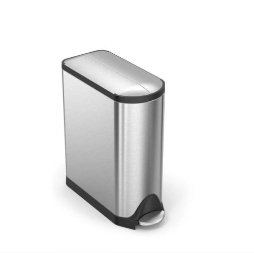 Poubelle Butterfly 45 litres, Simplehuman - inox mat