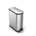 Poubelle Butterfly 45 litres, Simplehuman - inox mat