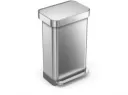 Poubelle rectangulaire avec Liner Pocket 45 litres, Simplehuman