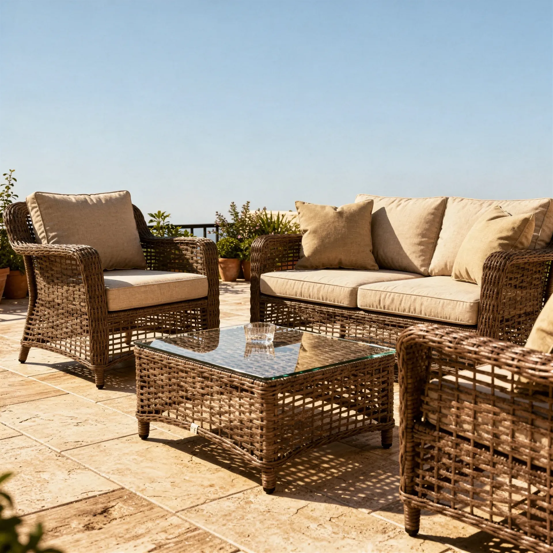 [SAL-JAR-RES] Salon de jardin résine tressée