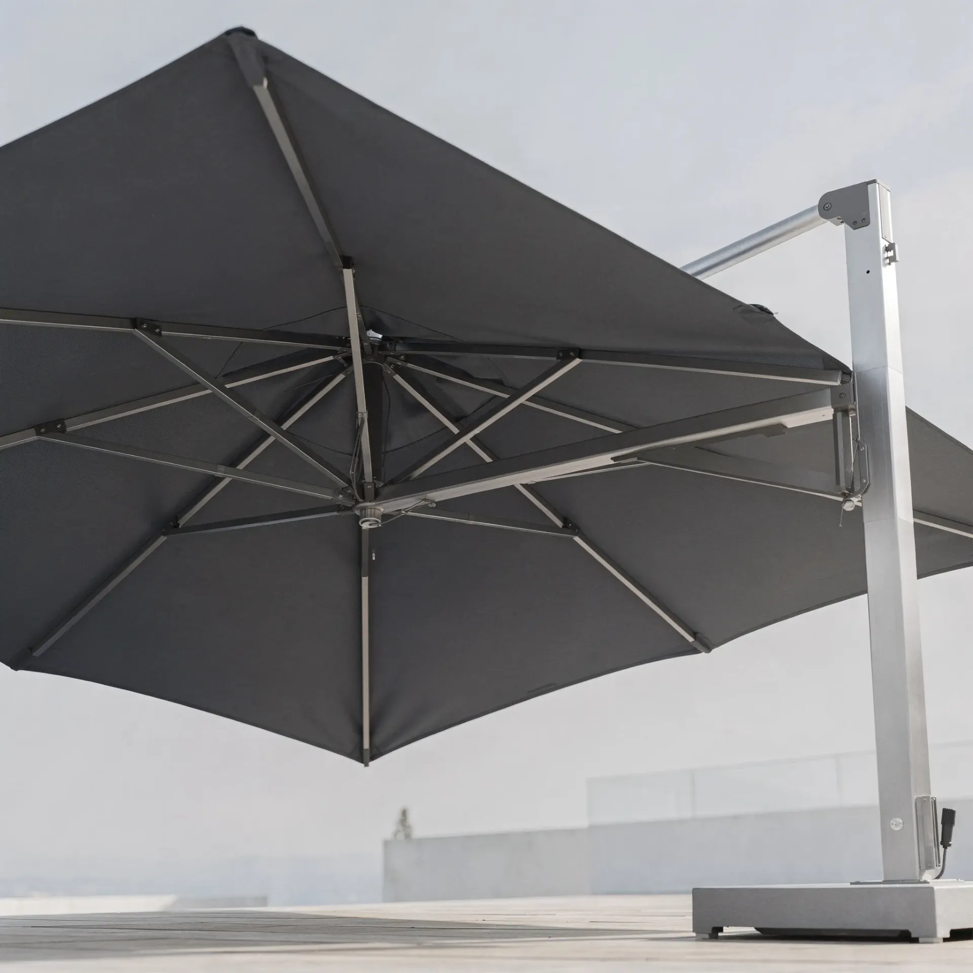 [PAR-DEP-3X3] Parasol déporté 3x3m anthracite